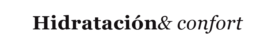 Hidratación y confort